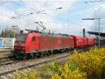 DB 185 136-9 takes a freight past Landstuhl Bahnhof